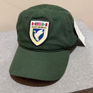 Ducks Unlimited Hunter Green Baseball Cap with Patch Logo